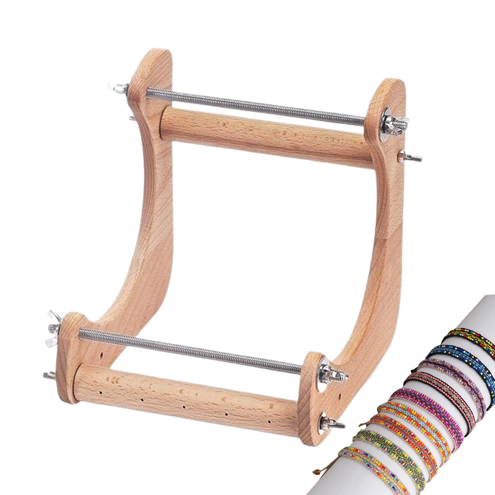Jewelry Making Machines - Деревянный станок для бисероплетения, регулируемая вертикальная
