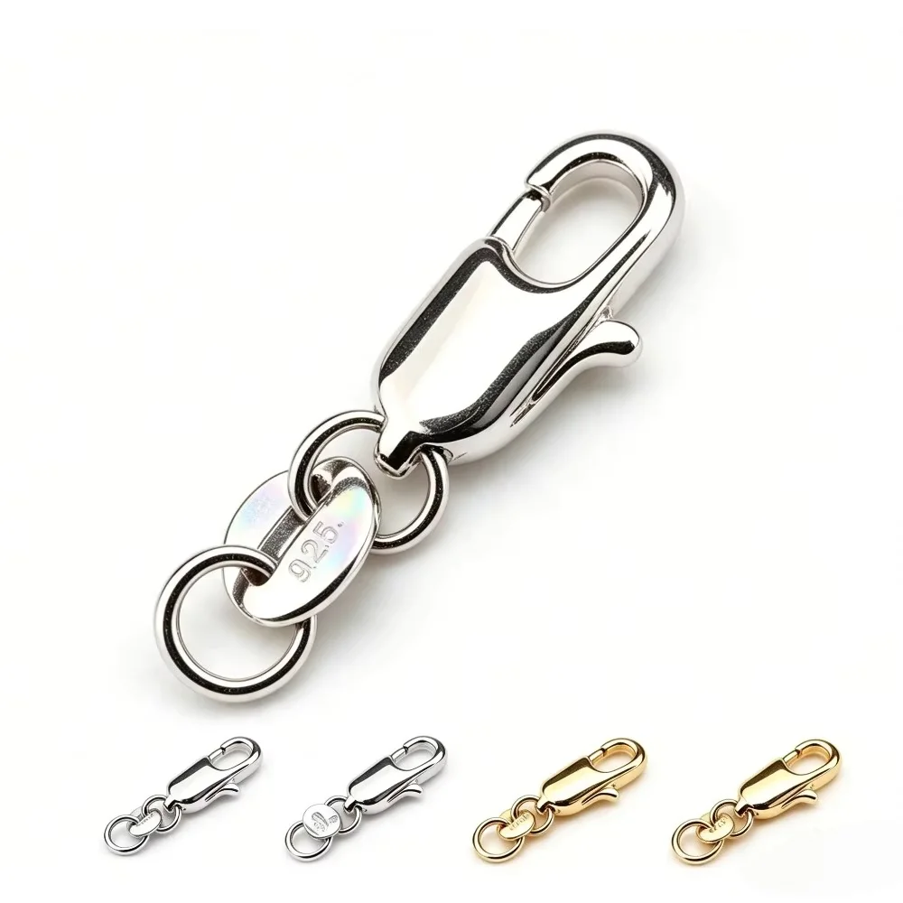 Lobster Clasp Silver - 20 шт. универсальных медных застежек-карабинов с