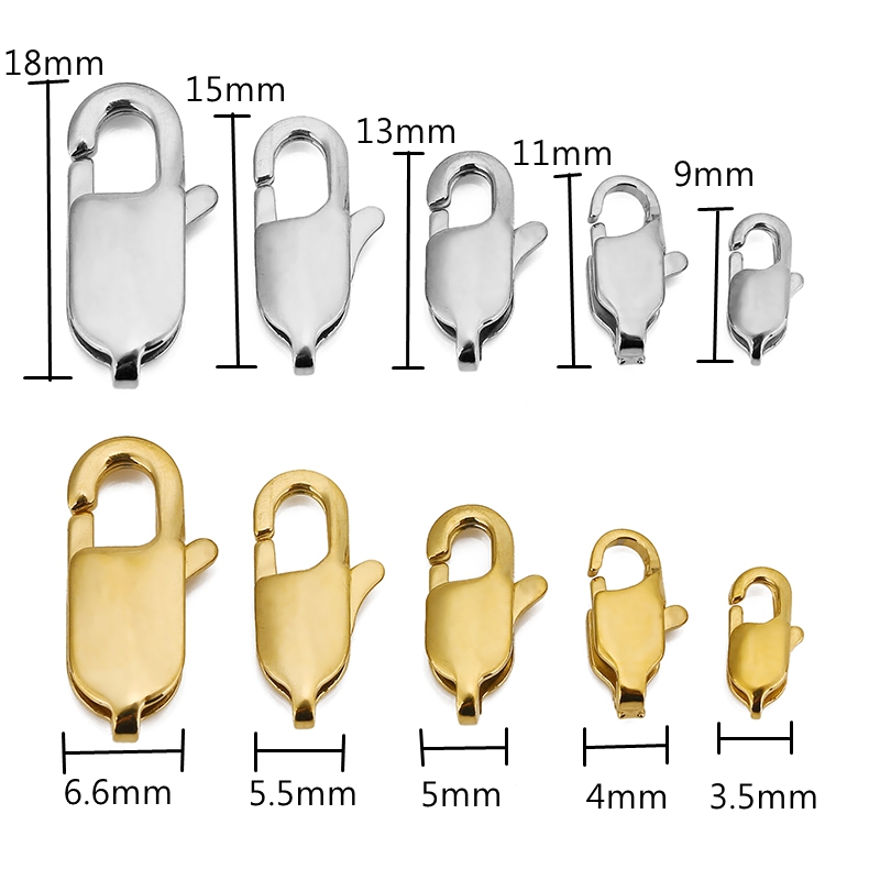 10 шт., высококачественные зол – обзор и цена Lobster Clasp Silver