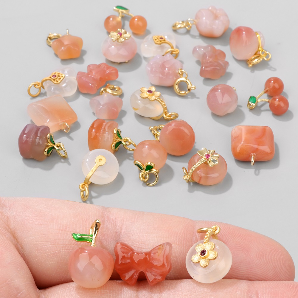 2 шт., подвеска-яблоко, вишня – обзор и цена Jewelry Making Gemstones