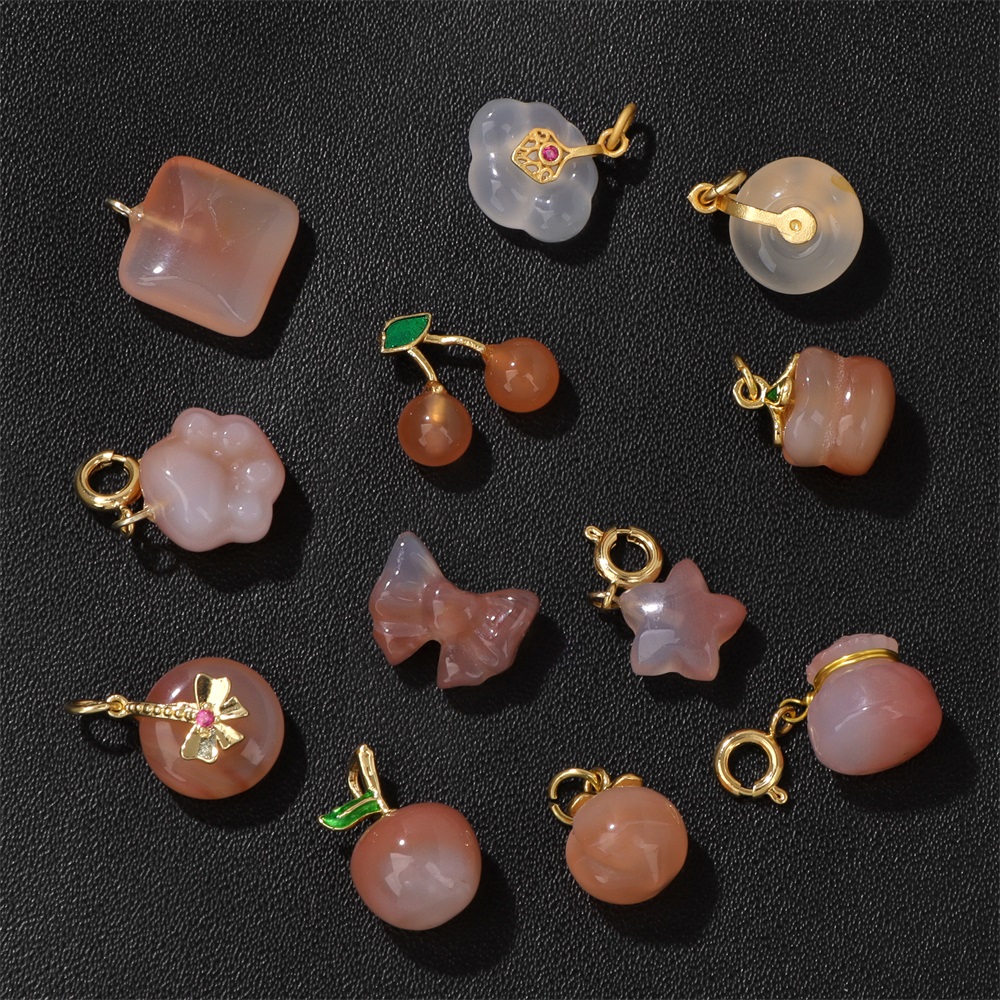 2 шт., подвеска-яблоко, вишня – обзор и цена Jewelry Making Gemstones