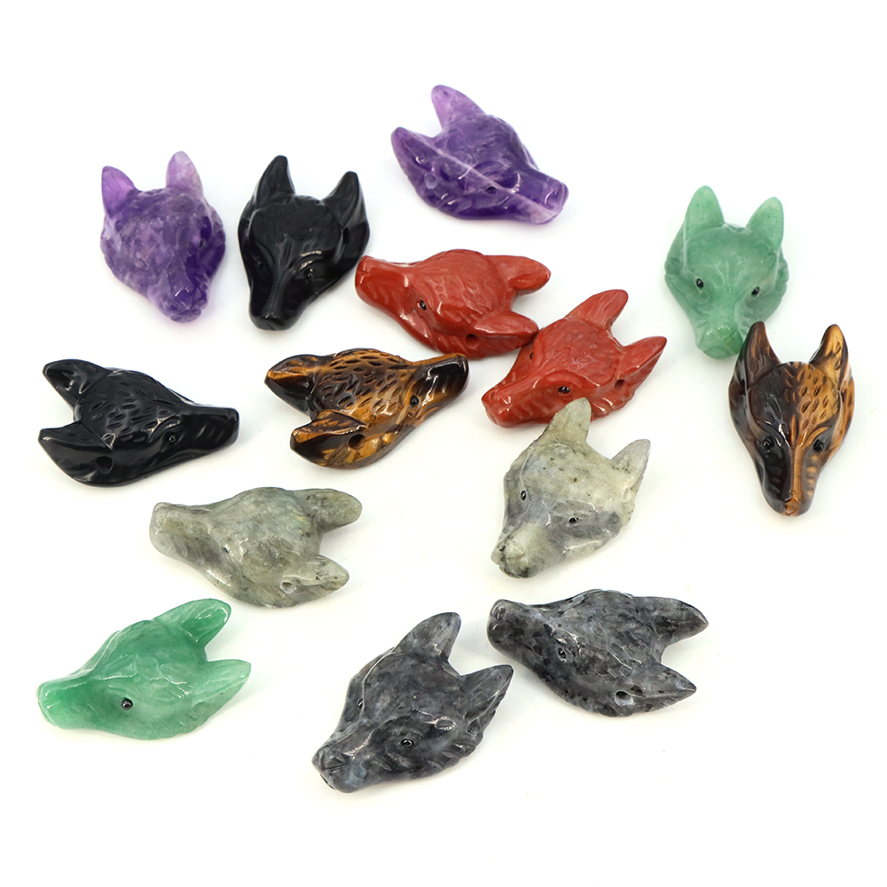 40 мм голова волка, каменный к – обзор и цена Jewelry Making Gemstones